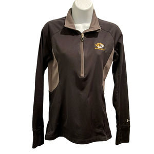 Underarmour Semi Fitted Coldgear Black Mizzou University Womens Small 200 S1282